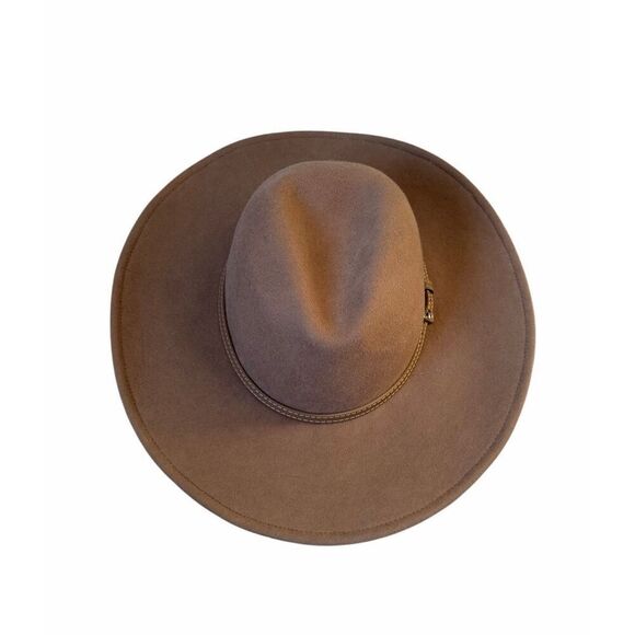 Lane Bryant Fedora Hat Wool Tan One Size
